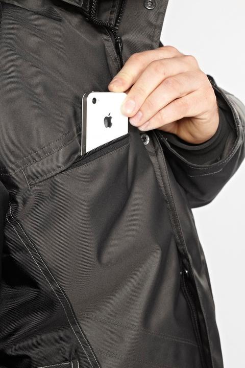 Actual product image Mascot unisex pilot jacket Frankfurt dark anthracite, black size M (M)
