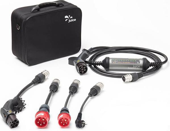 Produktbild Juice Technology Juice Booster 2 EU Traveller Set Plus (Typ 2, 22 kW, 32 A, Typ 2, CEE16 rot, CEE32 rot, CEE 7/7)