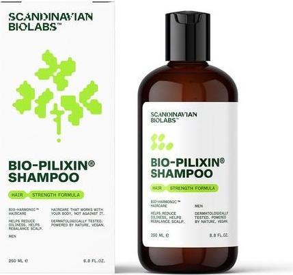Actual product image Scandinavian Biolabs Bio-Pilixin® Shampoo+ | For Men (250 ml, Liquid shampoo)