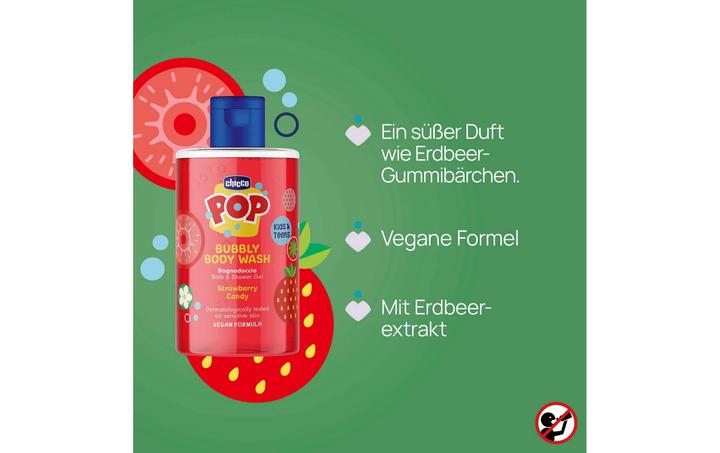 Actual product image Chicco Duschmittel Bubbly Erdbeere 300 ml