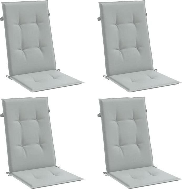 Immagine prodotto VidaXL Cuscini dello schienale alto 4 pezzi in tessuto (120 x 50 x 4 cm)