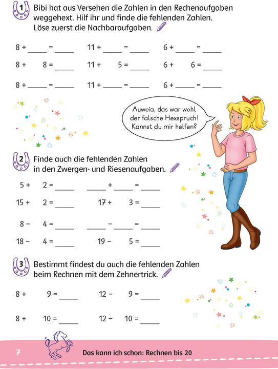 Produktbild Bibi & Tina: Mein Lernrätsel-Block Mathematik für die 2. Klasse (Deutsch, 2025)