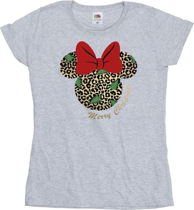 Disney Minnie Mouse Leopard Christmas TShirt (M)
