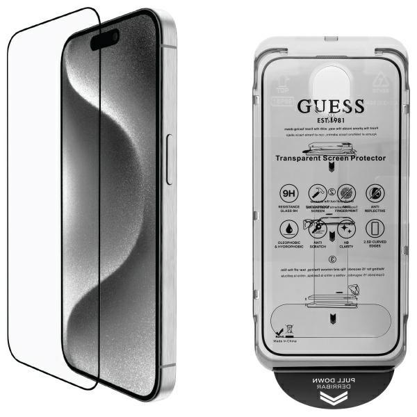 Produktbild Guess SzkÅo hartowane Screen Protector 2.5D Outline na iPhone 16 Pro (1 Stück, Apple iPhone 16 Pro)