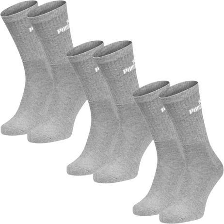 Puma Socken Elements Unisex Crew Sock 3P Grau (39 - 42)