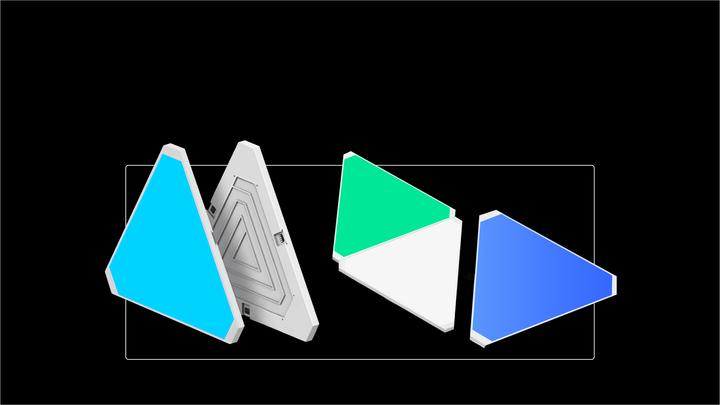 Productafbeelding Yeelight Smart Light Panels Starter Kit (6st) (400 lm)