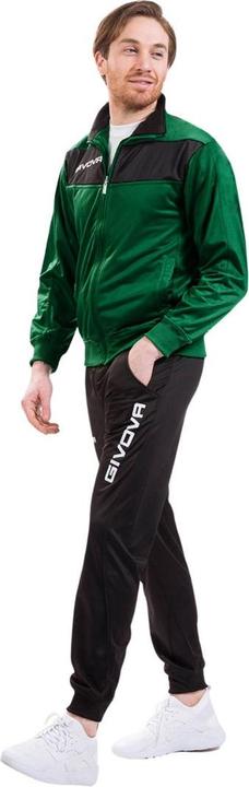 Givova Tuta Visa Triacetato Trainingsanzug Grün-Schwarz TR018 1310 2XS (XXS)