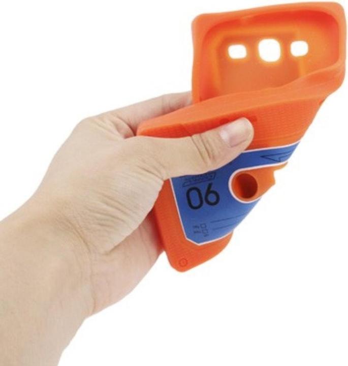 Produktbild König Design Silikon Hülle Kassette für Handy Samsung I9300 Galaxy S3 Orange (Samsung Galaxy S3 Neo, Samsung Galaxy S3)