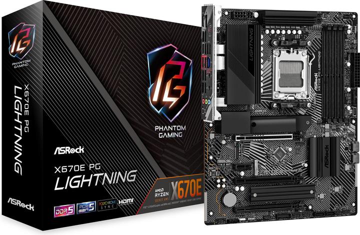 Actual product image AsRock X670E PG Lightning (AM5, AMD X670E, ATX)