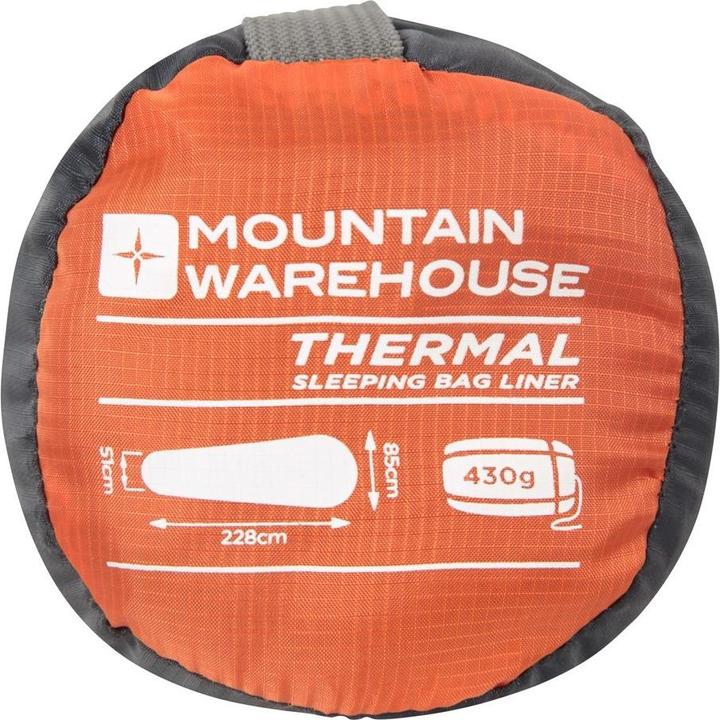 Actual product image Mountain Warehouse Thermal Sleeping Bag Liner (220 cm)