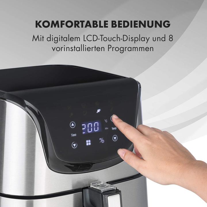 Produktbild Klarstein Aero Vital deluxe Heissluftfritteuse Silber