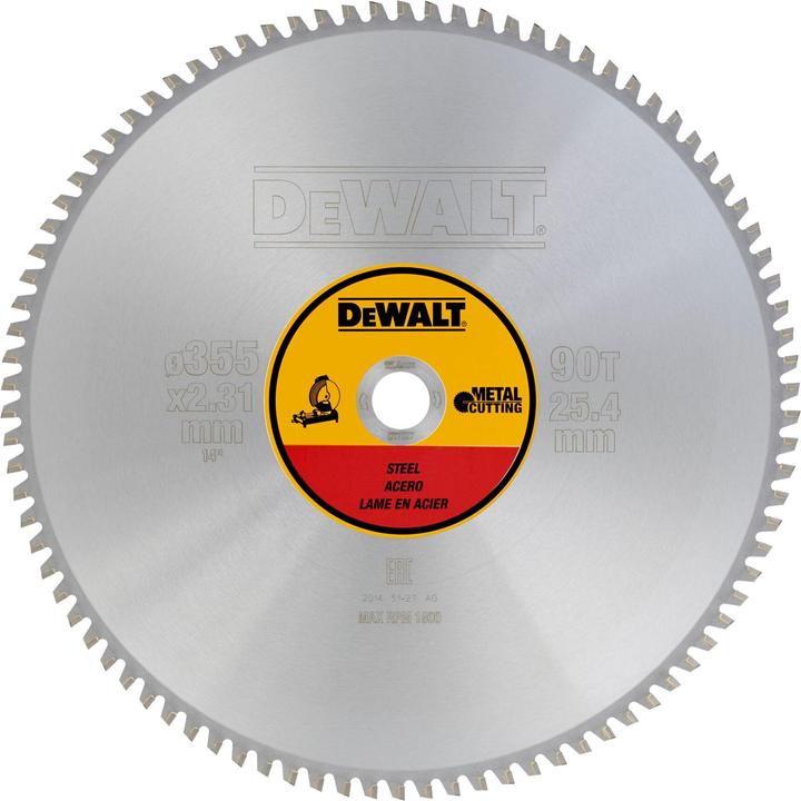 DeWalt DT1927QZ MetallKreissaegeblatt355/25,4 90TFZ, für Metall/Stahl