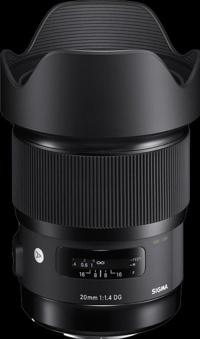 Image du produit Sigma 20mm, f/1.4 DG HSM ART, Sony E (Sony E, Plein format, APS-C / DX)