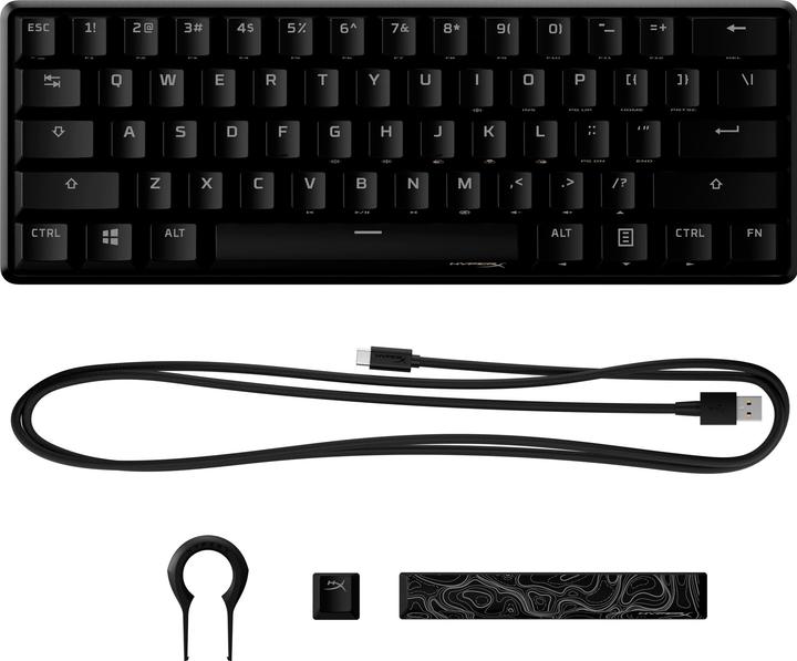 Actual product image HyperX Alloy Origins 60 - Mechanical Gaming Keyboard - HX Red (DE, Cable)