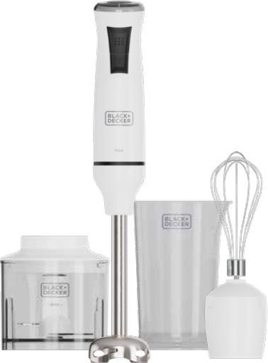 Immagine prodotto BLACK+DECKER BXHBA750E Stabmixer Set 750 Watt 20 Stufen inkl.Zubehör ws (Spina CH)