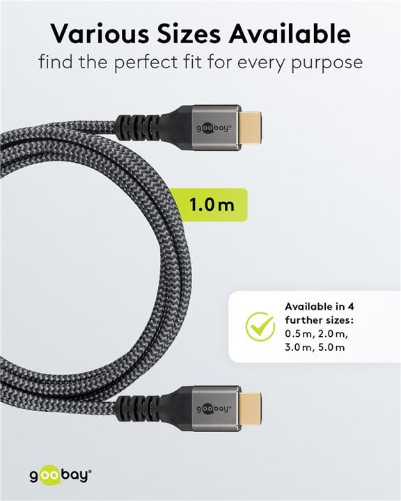 Actual product image Goobay HDMI - HDMI (1 m, HDMI)