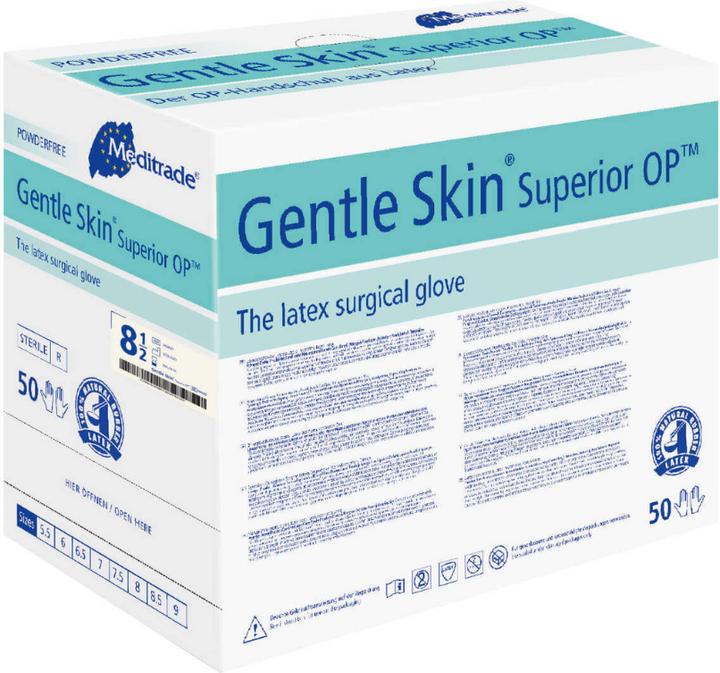 Productafbeelding Meditrade uniseks chirurgische handschoenen Gentle Skin® Superior OP™ wit maat 7.5 50 st. (7.5)