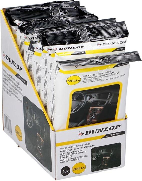Produktbild Dunlop Feuchttücher für die Autoinnenreinigung 20 Stk. (20 Stk.)
