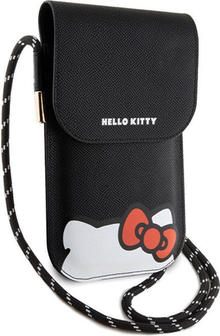 Actual product image Hello Kitty Torebka HKOWBPSCKEK czarny/black Leather Hiding Kitty Cord