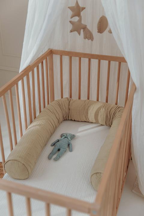 Actual product image Meyco spannbettlaken kinderbett pre-washed musselin (60 x 120 cm)