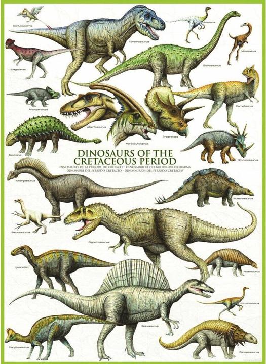 Produktbild Eurographics Dinosaurier der Kreidezeit (1000 Teile)