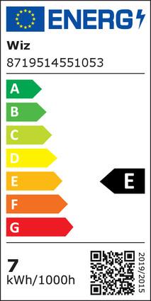 Energie-Label WiZ Filament (E27, 7 W, 806 lm, 2 x, E)