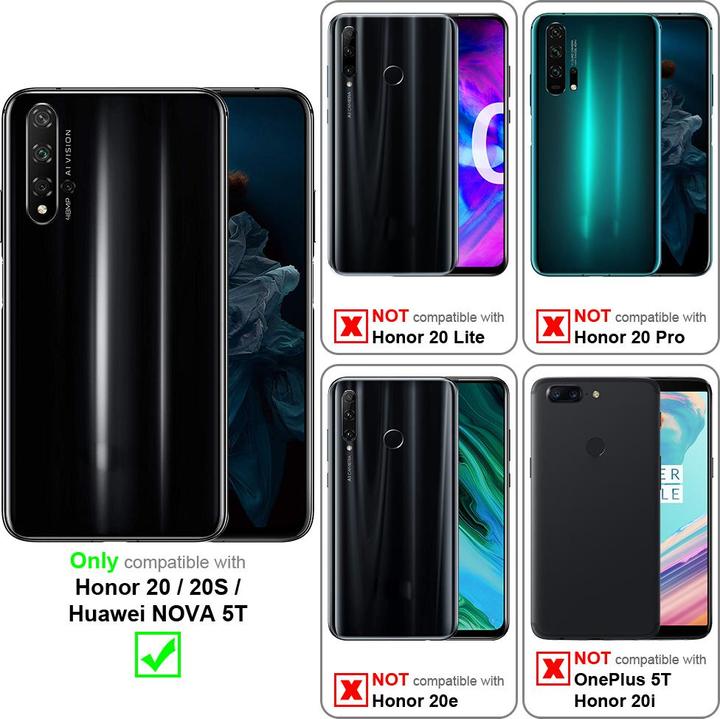 Produktbild Cadorabo Universale Schutzhülle Tasche mit Gürtelclip (Huawei Nova 5T, TCL 20S, LG K20)
