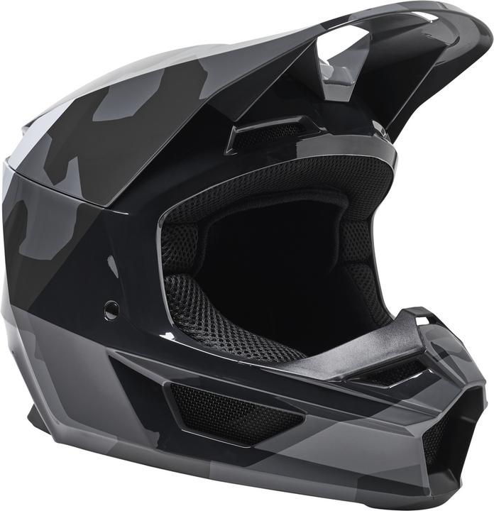 Fox Helmet 22 Yth V1 Bnkr, Ece Blk Camo (47 - 48 cm)