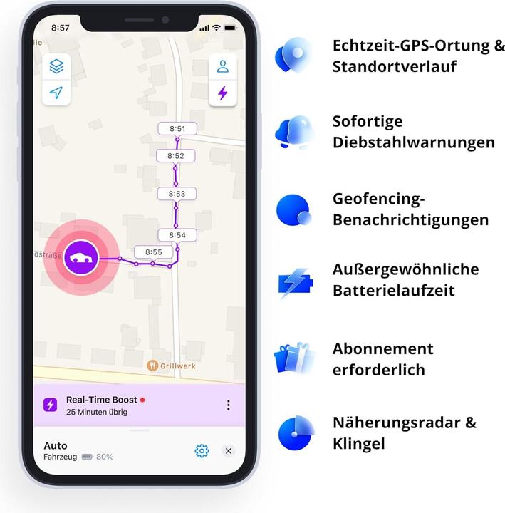 Actual product image Invoxia GPS Tracker Pro (Android, Apple)