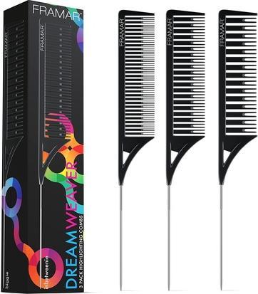 Actual product image Framar Dream Weaver Black comb 3 pcs