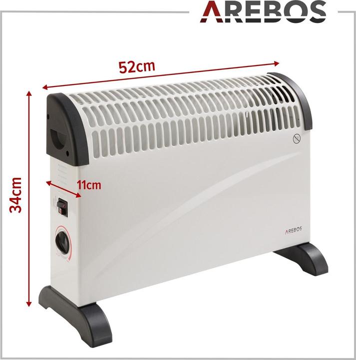 Produktbild Arebos Konvektor ohne Timer 2000 W (2000 W)