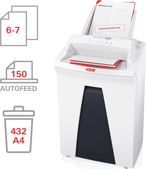 Actual product image HSM SECURIO AF150 - Document shredder (Particle cut)