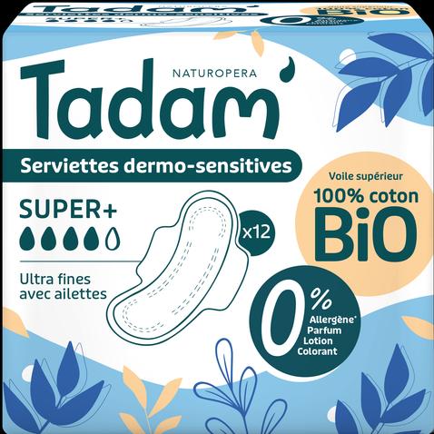 Actual product image Tadam Serviettes Dermo-Sensitive Ultra Super + (12 x, Sanitary pads)