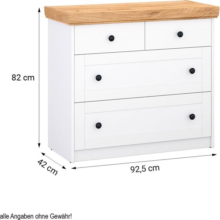 Produktbild Homestyle4u Kommode Sideboard (92.5 x 42 x 82 cm)