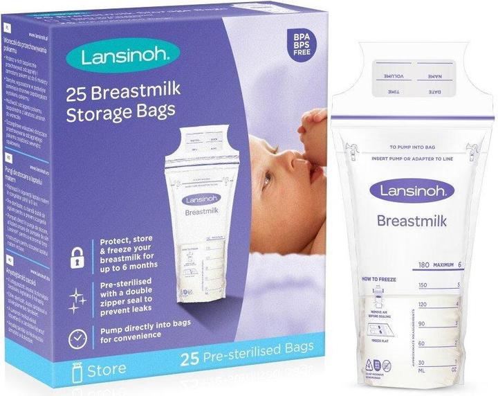 Produktbild Lansinoh milk storage bags, 25 pcs