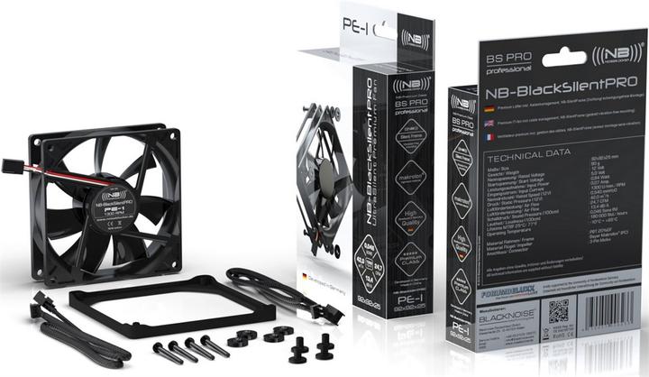 Produktbild Noiseblocker NB-BlackSilentPRO PE-1 (92 mm, 1 x)