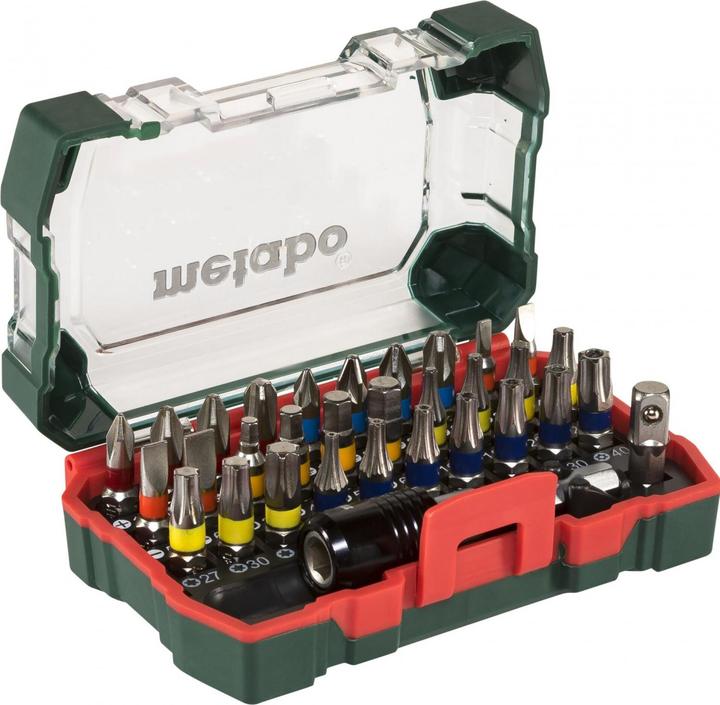 Actual product image Metabo Bit-Box "SP" (32 pieces) (Cross Phillips PH M1, Cross Phillips PH M2, Cross Pozidriv PZ M1, Cross Pozidriv PZ M2, Cross Phillips PH M3, Cross Pozidriv PZ M3)