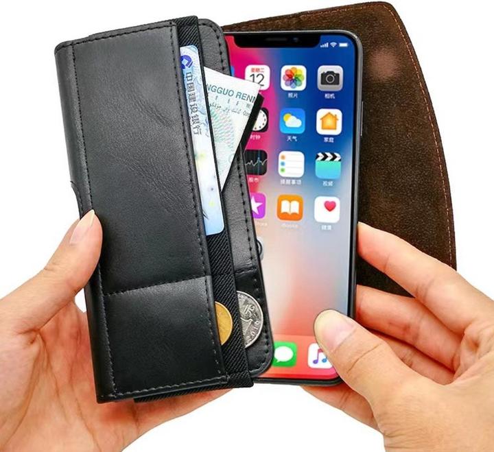 Immagine prodotto Werkstein Universal XXXL Leder Tasche mit Gürtelclip - Schwarz