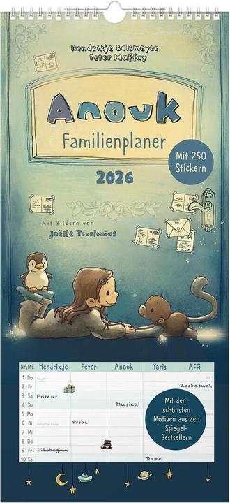 Produktbild Sheepworld Planer für Familie 2026 Anouk.74438 (23 x 49 cm, Harter Einband, Deutsch)