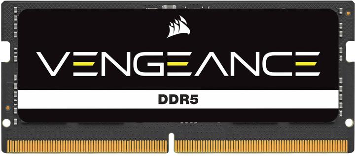 Image du produit Corsair DDR5, 5200MT/s 32Go 1 x32Go SODIMM, sans tampon, 44-44-44-84, Black PCB, Std PMIC, 1.1V, VENGEANCE (1 x 32GB, 5200 MHz, RAM DDR5, SO-DIMM)