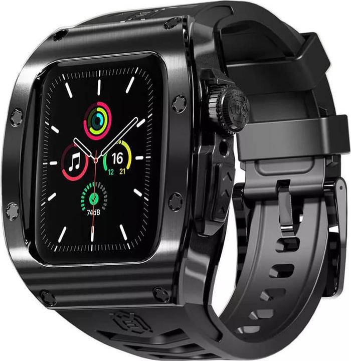 Produktbild Shellbox - Waterproof IP68 + Watchband - Apple Watch 7 / 8 / 9 (45mm) - Black
