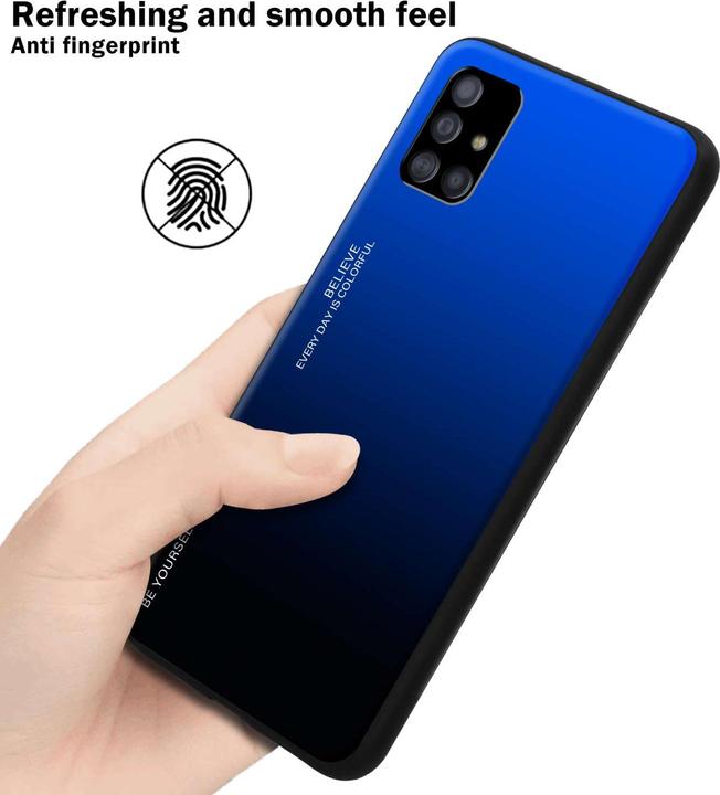 Actual product image Cadorabo Bumper Case for Samsung Galaxy A51 5G TPU 2 Farben Glas (Samsung Galaxy A51 5G)