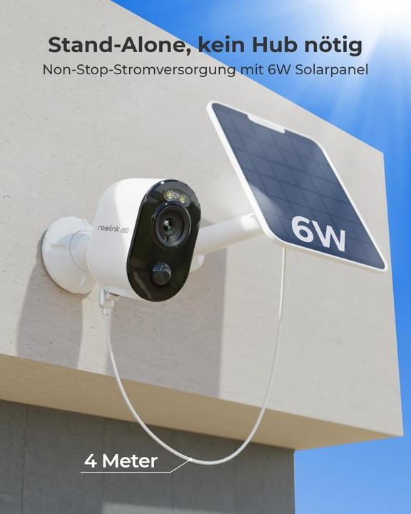 Produktbild Reolink Argus Series B350+Solar Panel-4K 8MP (3840 x 2160 Pixels)