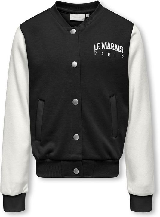 Only Fly-Away Kragen Gerippte Ärmelbündchen Jacke Blousonjacke
