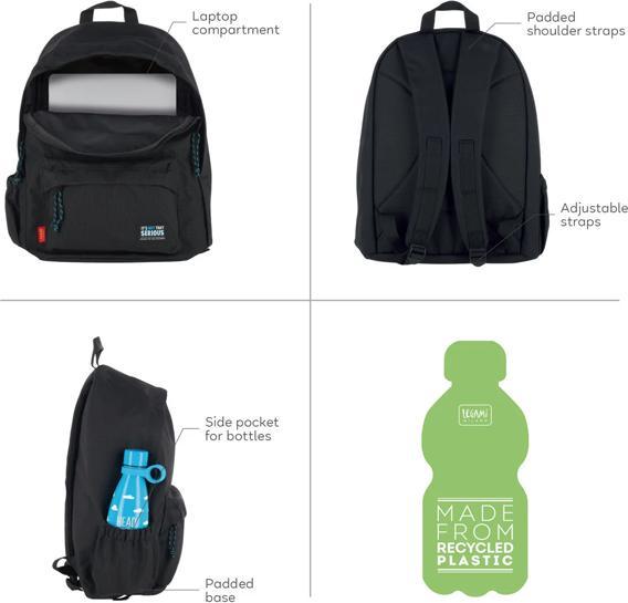 Actual product image Legami Rucksack Sushi Cat My Backpack