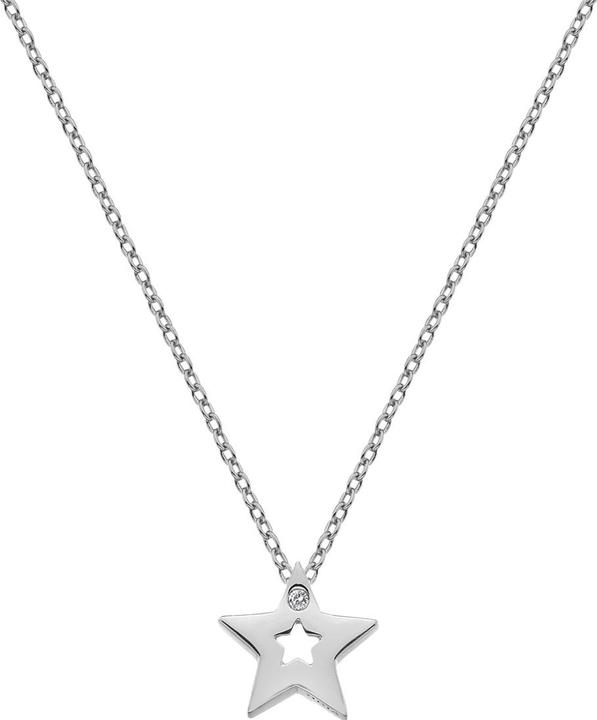 Hot Diamonds Diamant Amulett Stern Halskette (Silber 925, 40 - 45 cm)
