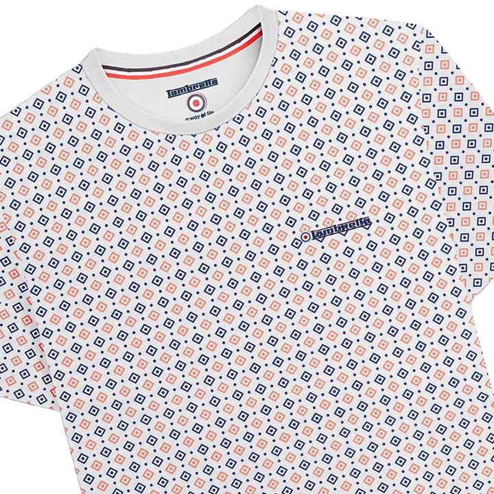 Immagine prodotto Lambretta SS24 Maglietta Geometrica Stampa su intera superficie Uomo (L)