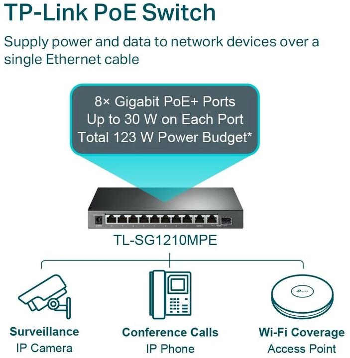 Immagine prodotto TP-Link TL-SG1210MP (9 Porti)
