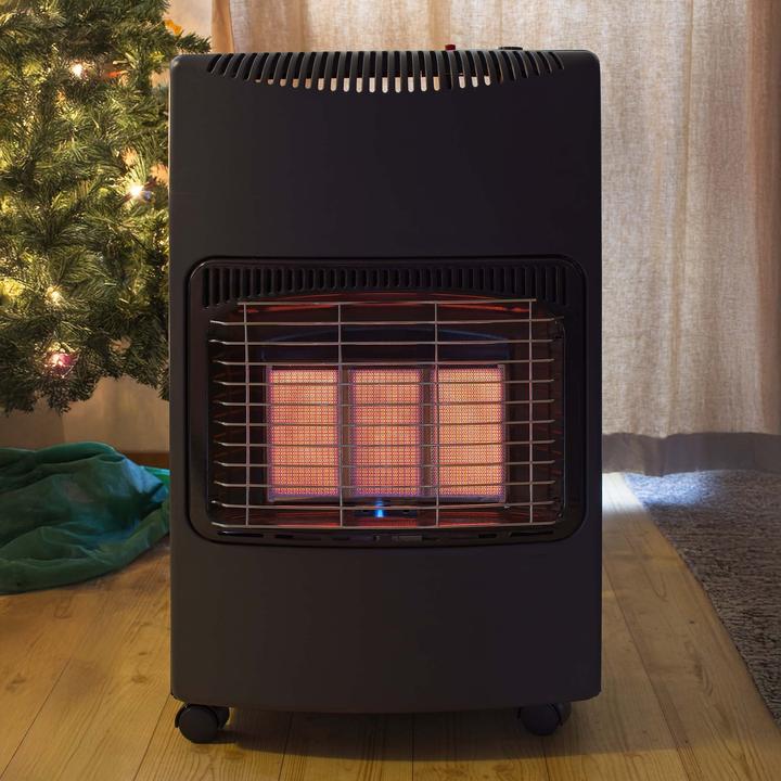 Produktbild Wiltec mobile Gasheizung 4,2kW Gasheizstrahler 42x36x73cm Heizstrahler Innenraum (4200 W)