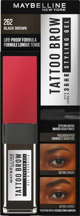 Produktbild Maybelline New York Tattoo Brow 36H Styling Gel (262 Black Brown)